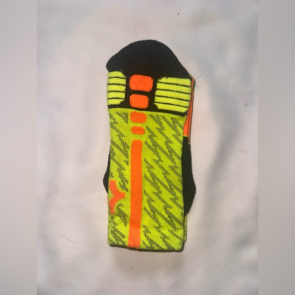 Nike Hyperelite Dri-FIT Socks in Orange and Yellow - Picture 1 of 7